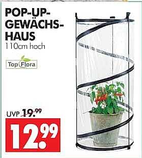 POP-UP-GEWÄCHSHAUS 110cm hoch
