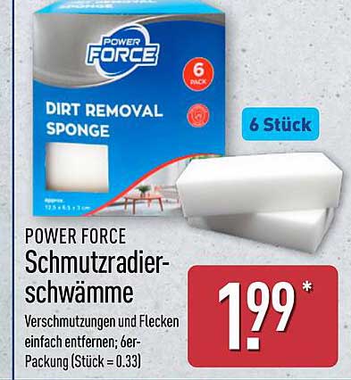 POWER FORCE Schmutzradier-schwamme