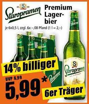 Premium Lagerbier 6er Träger