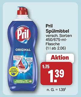 Pril Spülmittel versch. Sorten 450/675-ml-Flasche