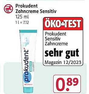 Produktudent Zahncreme Sensitiv 125 ml