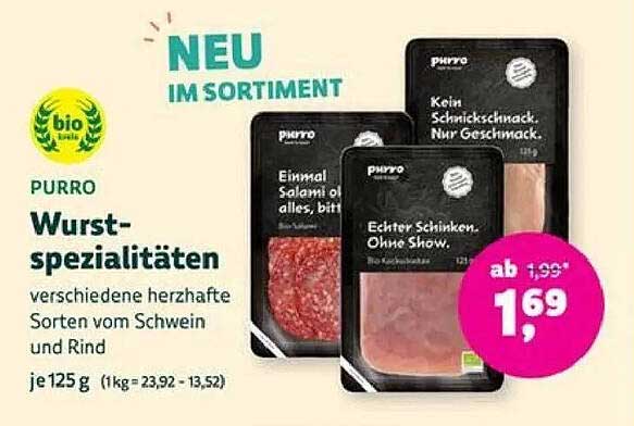 PURRO Wurst-spezialitäten