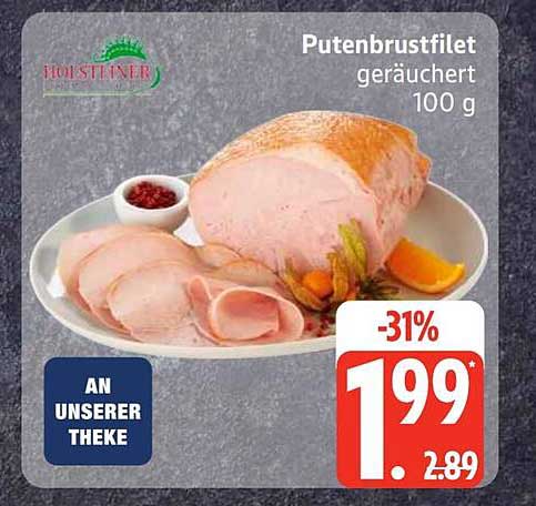 Putenbrustfilet geräuchert 100 g