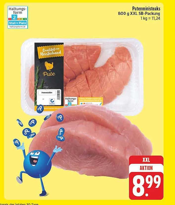 Putenministeaks 800 g XXL SB-Packung