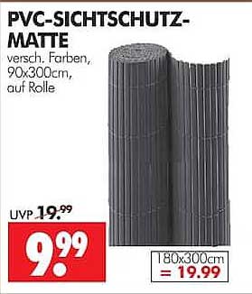 PVC-SICHTSCHUTZ-MATTE