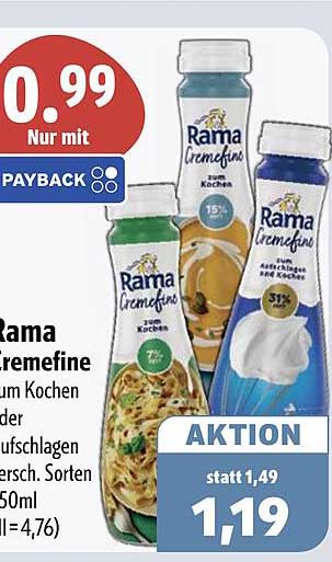 Rama Cremfine zum Kochen