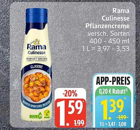 Rama Culiness Pfannencreme versch. Sorten 400 - 450 ml