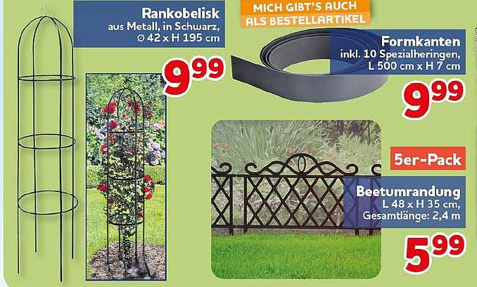Rankobelisk aus Metall, in Schwarz, Ø 42 x H 195 cm