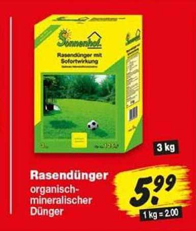 Rasendünger organisch-mineralischer Dünger