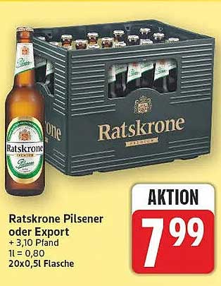 Ratskrone Pilsener oder Export