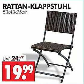 RATTAN-KLAPPSTUHL
