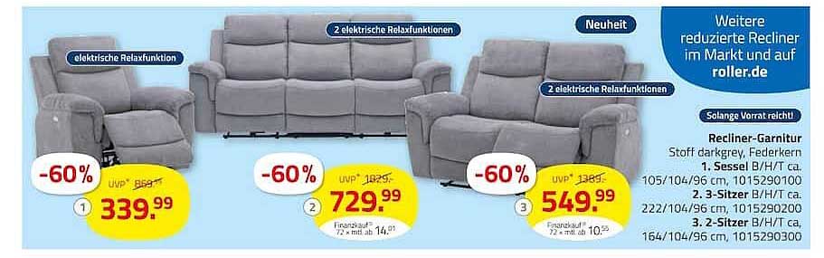 Recliner-Garnitur