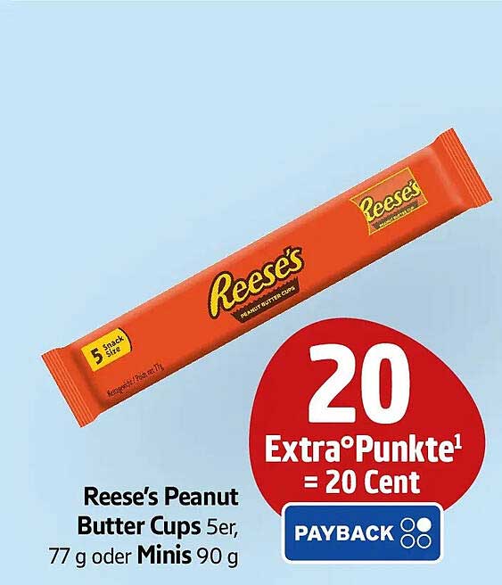 Reese’s Peanut Butter Cups 5er, 77 g oder Minis 90 g