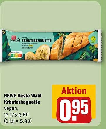 REWE Beste Wahl Kräuterbaguette