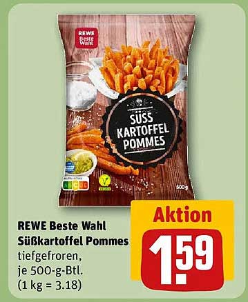 REWE Beste Wahl Süßkartoffel Pommes