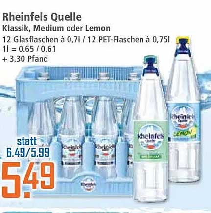 Rheinfels Quelle Klassik, Medium oder Lemon