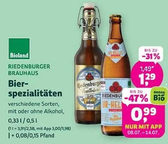 RIEDENBURGER BRAUHAUS Bierspezialitäten