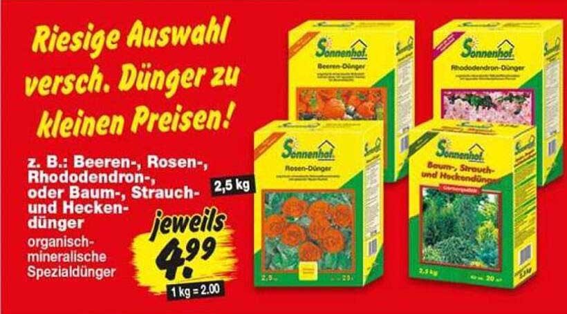 Riesige Auswahl versch. Dünger zu kleinen Preisen!
