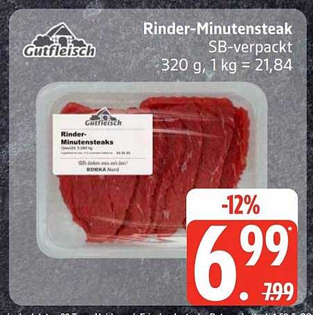 Rinder-Minutensteak