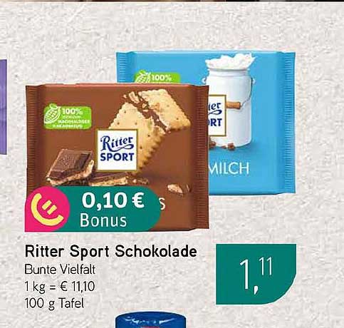 Ritter Sport Schokolade Bunte Vielfalt