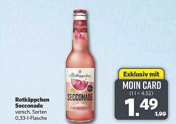 Rotkäppchen Seccenade versch. Sorten 0,33-l-Flasche