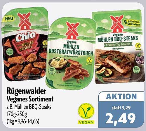 Rügenerwälder Veganes Sortiment