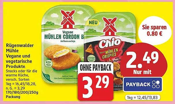 Rügenwalder Mühle Vegane und vegetarische Produkte