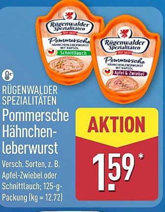 RÜGENWALDER SPEZIALITÄTEN Pommersche Hähnchenleberwurst