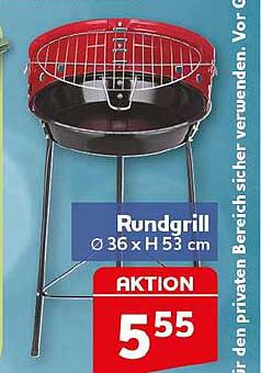 Rundgrill Ø 36 x H 53 cm AKTION