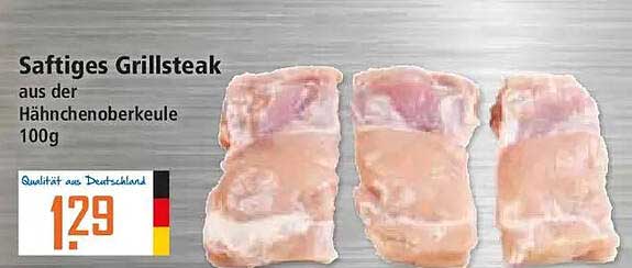Saftiges Grillsteak aus der Hähnchenoberkeule 100g