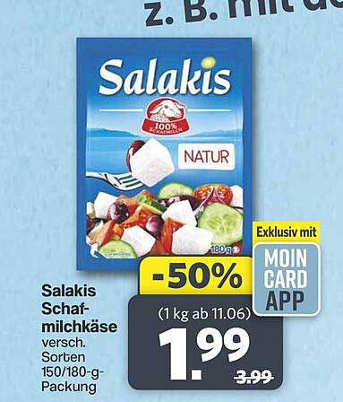 Salakis Schaf-milchkäse versch. Sorten 150/180-g-Packung