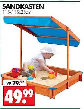 SANDKASTEN 115x115x25cm