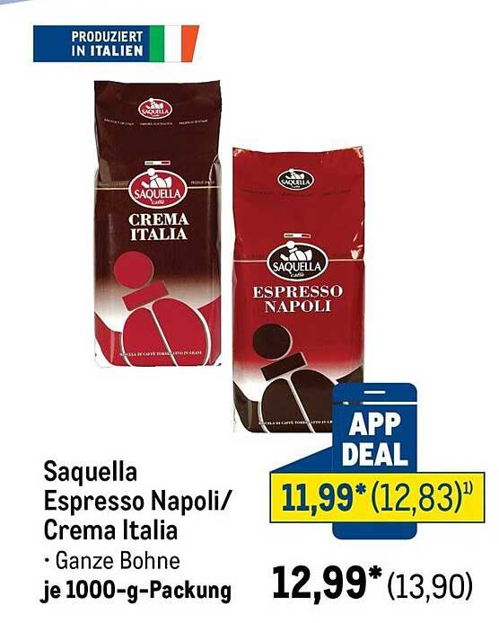 Saquella Espresso Napoli/ Crema Italia
