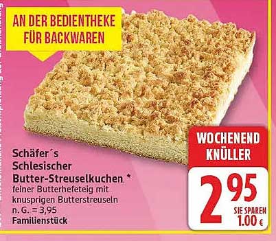 Schäfer´s Schlesischer Butter-Streuselkuchen *