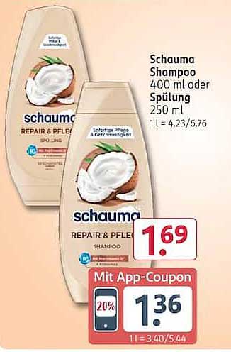 Schauma Shampoo 400 ml oder Spülung 250 ml
