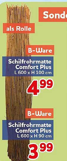 Schilfrohrmatte Comfort Plus L 600 x H 100 cm