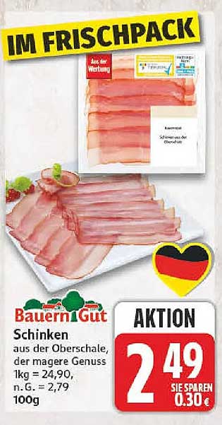 Schinken aus der Oberschale, der magere Genuss