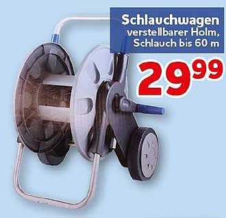 Schlauchtwagen verstellbarer Holm, Schlauch bis 60 m