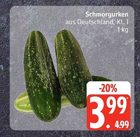 Schmorgurken aus Deutschland, Kl. I 1 kg