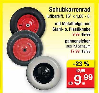 Schubkarrenrad