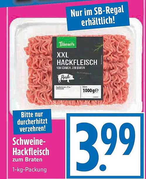 Schweine-Hackfleisch zum Braten 1-kg-Packung