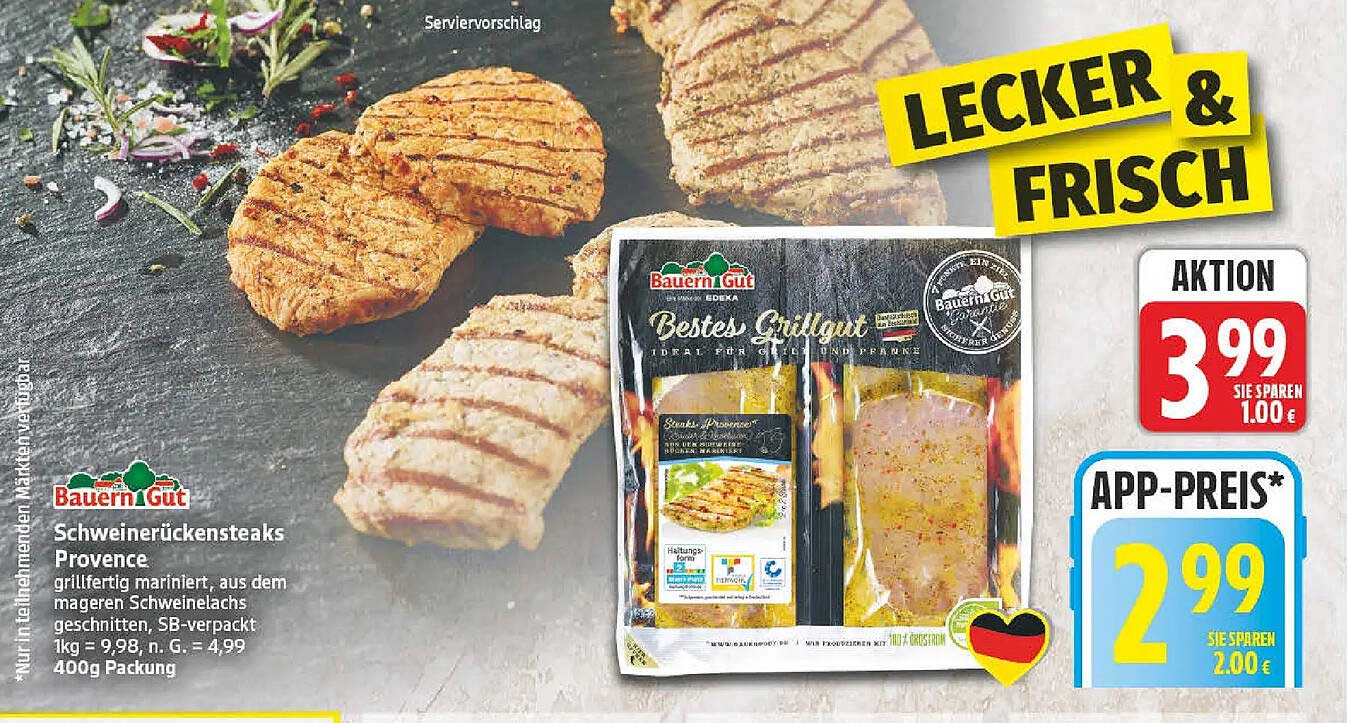 Schweinerückensteaks Provence