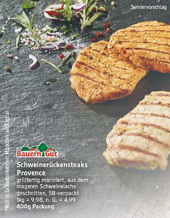 Schweinerückensteaks Provence