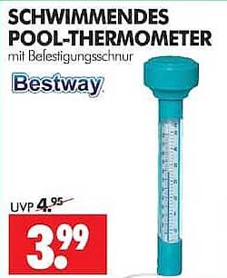 SCHWIMMENDES POOL-THERMOMETER mit Befestigungsschnur Bestway
