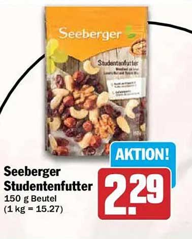 Seeberger Studentenfutter 150 g Beutel (1 kg = 15.27)