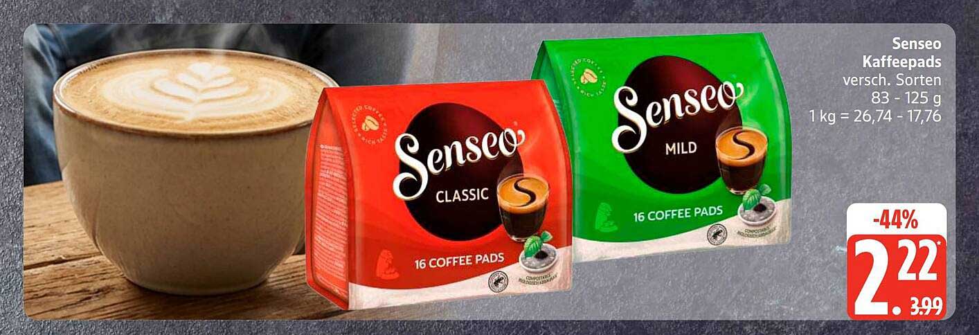 Senseo Kaffeepads versch. Sorten 83 - 125 g
