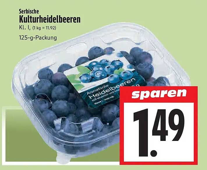 Serbische Kulturheidelbeeren