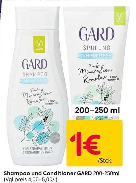 Shampoo und Conditioner GARD 200-250ml