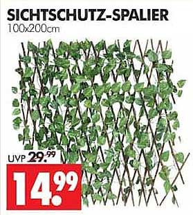 SICHTSCHUTZ-SPALIER 100x200cm