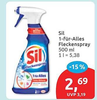 Sil 1-Für-Alles Fleckenspray 500 ml 1 l = 5,38